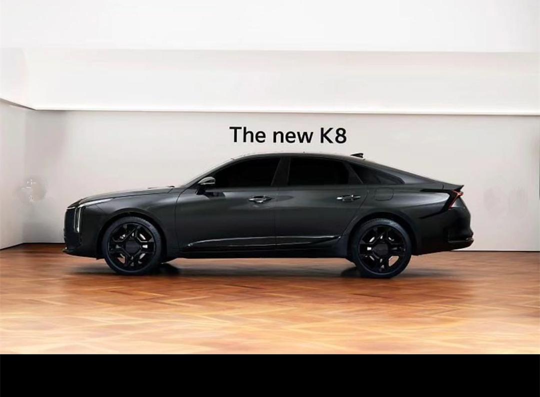 新款起亞K8實車曝光,采用了新設計語言